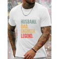 thumbnail image 1 of Men's Casual Athletic T-Shirt - Breathable Polyester, Crew Neck, Letter Print Design, Machine Washable, 1 of 6