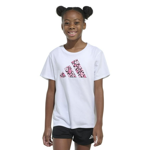 Girls 7-16 adidas Regular Fit Tee Color: White Multi Size: SMALL