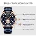thumbnail image 4 of CURREN Men Watch Quartz Movement Stainless Steel Strap Time &, 4 of 8