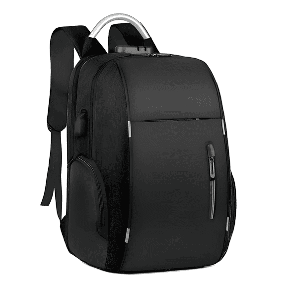 Mochila Escolar Antirrobo De Gran Capacidad Con Cargador Usb 30l color negro