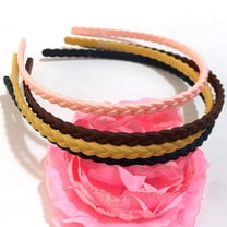 GIXUSIL 12Pcs 6mm Thin Headbands for Girls Women Plastic Pigtail Sytle Headbands with Teeth Headbands for Kids Teens Lady