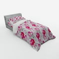 thumbnail image 3 of Floral Duvet Cover Set, Watercolor Poppy Flowers Vivid Color Environment Image Romantic Plants, Bedding Set with Shams and Fitted Sheet, 3 Sizes, by Ambesonne, 3 of 3