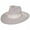 Stone, variant on Colorado Ultra Wide Brim Wool Felt Fedora Hat - L - Stone