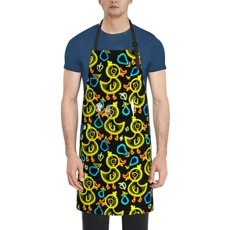 

Naloa Ducks1 Apron Kitchen Aprons with Pockets for Women Men Chef