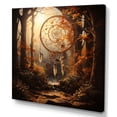 thumbnail image 2 of Designart "Gold Dream Catcher Natures I" Landscapes Wall Art Living Room, 2 of 5