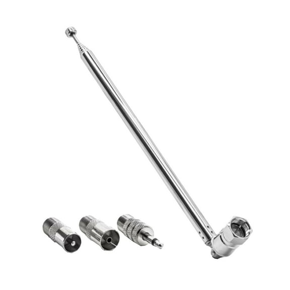 25 CM 4 Sezione Telescoping AM FM Radio Antenna 3.5mm Plug
