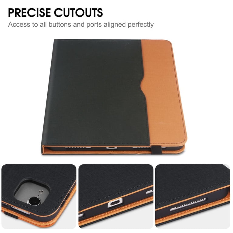 iPad Pro 12.9 Case (2022-2018), 6th-3rd Gen, Pencil Holder, Folio