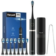 Fairywill Ultrasonic Electric Toothbrush for Adults & Kids with Tongue Scrape