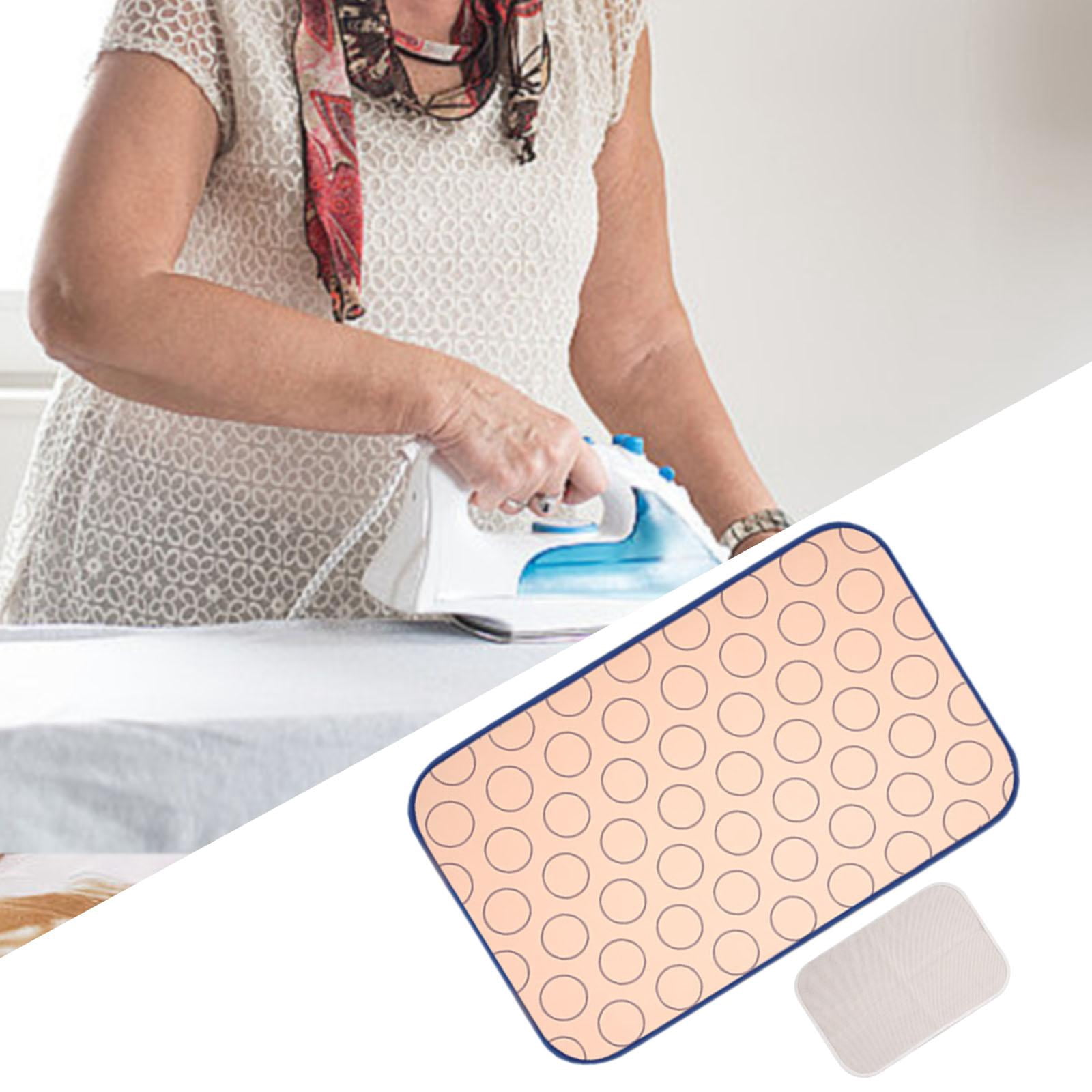 TISHITA Ironing Mat for Table Top Flat Surface Heat Resistant Foldable Non Slip with Heat Insulation Net Ironing Pad for Table Washer 45cmx70cm