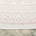thumbnail image 3 of SAFAVIEH Outdoor CY8734-56212 Courtyard Ivory / Soft Pink Rug, 3 of 10