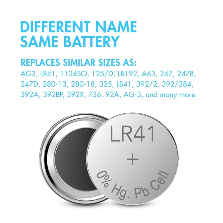10pcs Ag3 1.55v Alkaline Button Battery 192 Lr41 Sr41sw L736 Coin