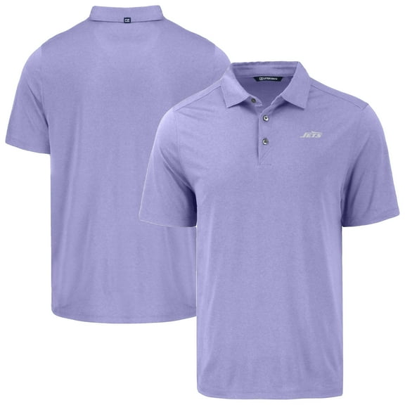 Men's Cutter & Buck Purple New York Jets Coastline Epic Comfort Eco Recycled Polo