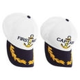 thumbnail image 2 of SHISUYAN 2pcs Matching Captain Boating Baseball Cap Sailor Navy Hat Decorative, 2 of 9