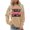 Coffee, variant on Bibifish Sweatshirts For Women Cancer Letter Print Fall Soft Crewneck Sweatshirts Casual Long Sleeve Pullover Tops