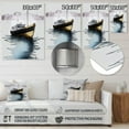 thumbnail image 4 of Designart "Modern Fishing Boat Gold III" Coastal Boat Metal Wall Decor, 4 of 5