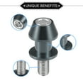 thumbnail image 3 of 1 Pair Motorbike Swingarm Spools 10mm CNC Swing Arm Spools Sliders Titanium Tone, 3 of 7