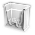 thumbnail image 3 of Mayne Cape Cod Grand Pot de Fleurs Carré en Plastique pour Extérieur 20 Pouces, Blanc, 3 of 6