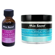 Mia Secret Liquid Monomer 1 oz and Clear Powder 2 oz