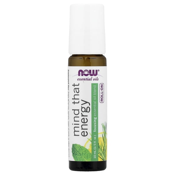 Now Foods Mind That Energy Essential Oil 10 mL Roll-on