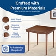 thumbnail image 3 of Open Box Stakmore Hardwood Classic Scalloped Edge Folding Card Table - Fruitwood finish, 3 of 6