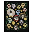 thumbnail image 5 of Disney Women's Coco Sugar Skull Calaveras Montage Graphic Print T-Shirt, 5 of 5