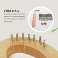 thumbnail image 4 of 20 Pcs Clous de Réglage et 20 Pcs Rivets, avec Clé de Réglage en Forme de L, pour Petite Harpe de Lyre Instrument à Cordes Musical, 4 of 10
