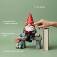 thumbnail image 3 of Figurine de Gnome Lisant Statue en Résine Peinte à la Main avec Papillon Décoration Intérieure Extérieure, 3 of 8