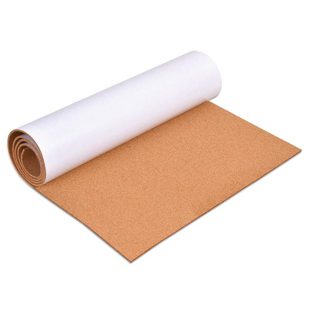 YCCYYCCY Rollo de tablero de corcho autoadhesivo de 3 mm, tableros de corcho de 1/8 "de espesor para paredes, 40 x 120 cm, rollo de tablero de corcho para oficina, hogar, escuela (3 mm, 40 x 120 cm)