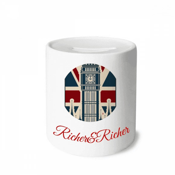 London Big Ben Union Jack United Kingdom UK Rich and Rich Bank Saving Box Coin
