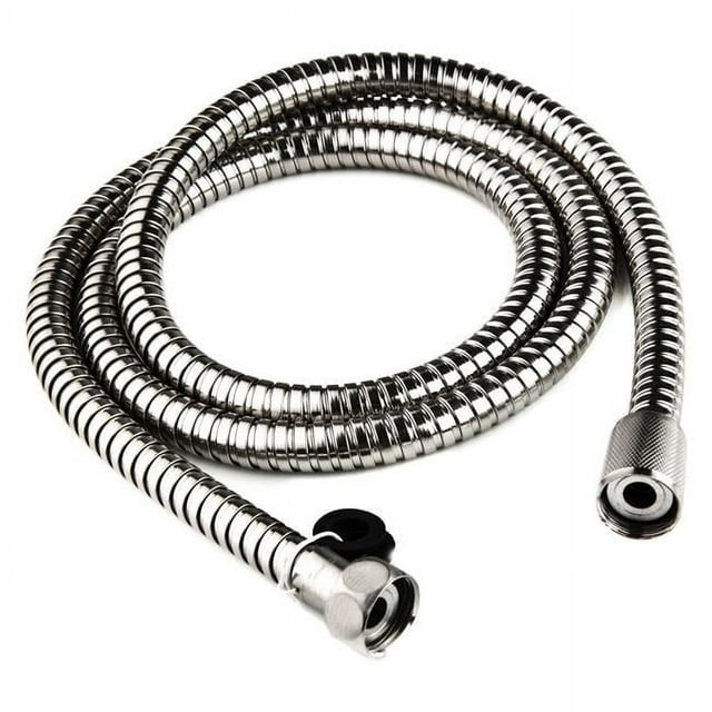 Dura Faucet DFTDF-SA200-CP 60 in. Stainless Steel RV Shower Head Hose, Chrome Polished