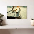thumbnail image 2 of Elephant Stock Hockey Sunset Play Wall Art - Horizontal Canvas Wall Art - Living Room Wall Decor - Sports Canvas - Gray And Orange Decor - 12" x 8", 2 of 8