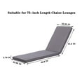 thumbnail image 2 of SYNGAR Outdoor Chaise Lounge Chair Cushion, 75" x 22", 2 of 8