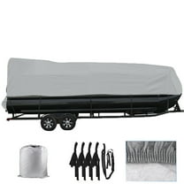 Genrics 21-24 Boat Cover Waterproof Trailerable Heavy Duty Pontoon Beam 102