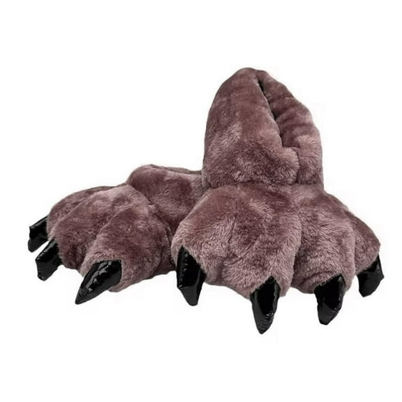 QHUDLV Coffee Cartoon Cotton Slippers, Funny Animal Claws Lightweight Home Shoes for Men and Women