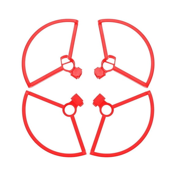 Matsuzay 3 juegos de kit de protección de hélice, pieza modificada, accesorio de protección, cámara de color sólido, conjunto de drones de Accesorios para drones aéreos Rojo