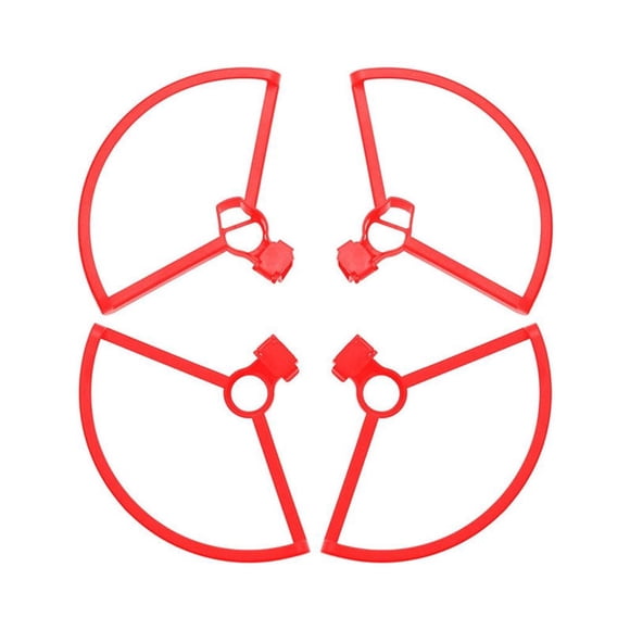 Seitruly Juego de 3 juegos de protección de hélice, pieza modificada, accesorio de protección, juego de drones de cámara, reemplazo de Accesorios para drones aéreos Rojo