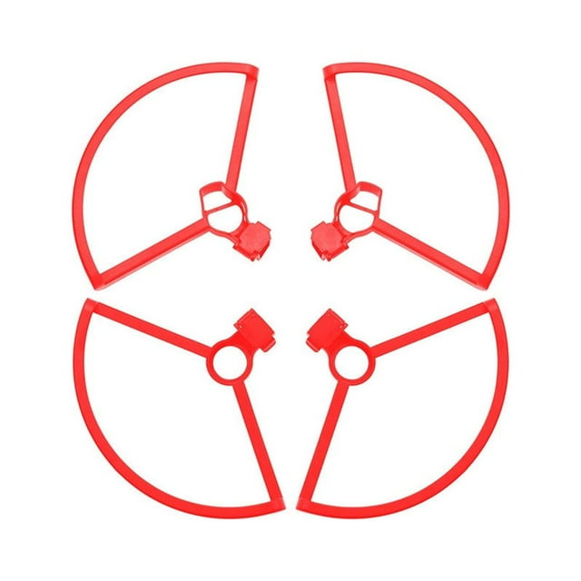 Inteprter Juego de 3 juegos de protección de hélice, pieza modificada, accesorio de protección, juego de drones de cámara, reemplazo de Accesorios para drones aéreos Rojo