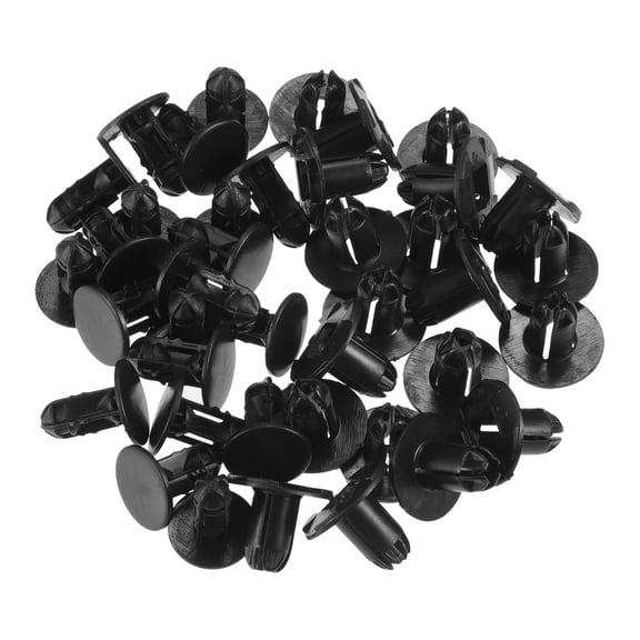 Unique Bargains 20 Pcs Push-Type Retainer Clip No.865952T500 Automotive Clips for Hyundai Accent 2015-2017 Plastic Black