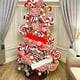thumbnail image 4 of Hots Christmas Candy Color Red And White Striped Mesh Rolls Diy Christmas Tree Decorative Ribbon Ribbon Mesh, 4 of 7