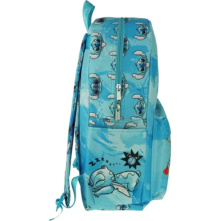Disney Stitch Blue Backpack Tech Sleeve Nwt Disney Lilo & Stitch Backpack 17 main image 2