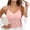 Pink, variant on Tqcoqu Women's Lace Camisole Tops with Built-in Padded Bra, Adjustable Spaghetti Straps V Neck Crop Cami Top for Layering or Wear Alone,Beige,Women's L-XXXL