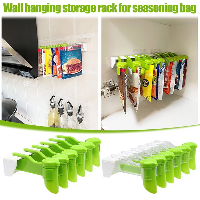 Estante de Almacenamiento de Pared Xihbxyly para Colgar Bolsas de Condimentos