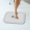 thumbnail image 2 of Qholemyo Bathroom Decor Non Slip Bath Mat Washable Rugs Diatomaceous Absorbent Quick Drying Floor Mat Household Bathroom Entrance Door Toilet Mat, 2 of 6