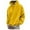 Yellow, variant on Hoodies for Men Comfort Hoodie Mens Autumn and Winter Casual Loose Solid Hooded Sweater Top