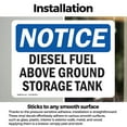 thumbnail image 3 of (2 Pack) Diesel Fuel Above Ground Storage Tank OSHA Notice Sign, 3 of 7