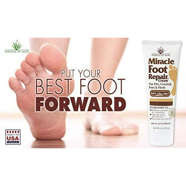 Miracle Foot Repair Cream 1 Ounce Tube 3 60 Pure Aloe Vera