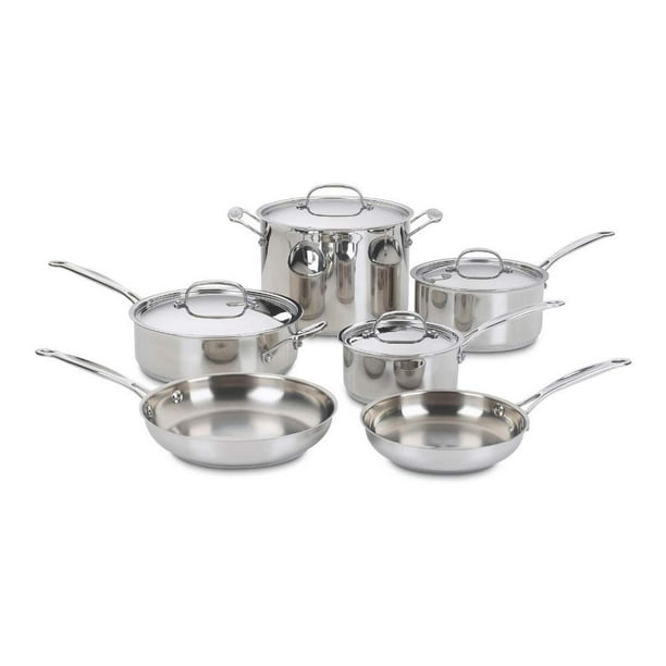 Juego de utensilios de cocina Cuisinart Chef's-Classic-Inoxidable de 10 piezas