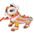 thumbnail image 2 of Hand Puppet with Strings & Rod - Asian Figurine Puppet Portable Crafts for Parties, Children, Spring Festival, White, Traditional Lion Dance Doll, 1PC, 2 of 9