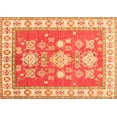 thumbnail image 1 of Ahgly Company Indoor Rectangle Geometric Orange Traditional Area Rugs, 2' x 4', 1 of 1