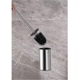 thumbnail image 5 of Escobilla de baño negra con portaescobillas de acero inoxidable para montaje en pared Suyoo, 5 of 5